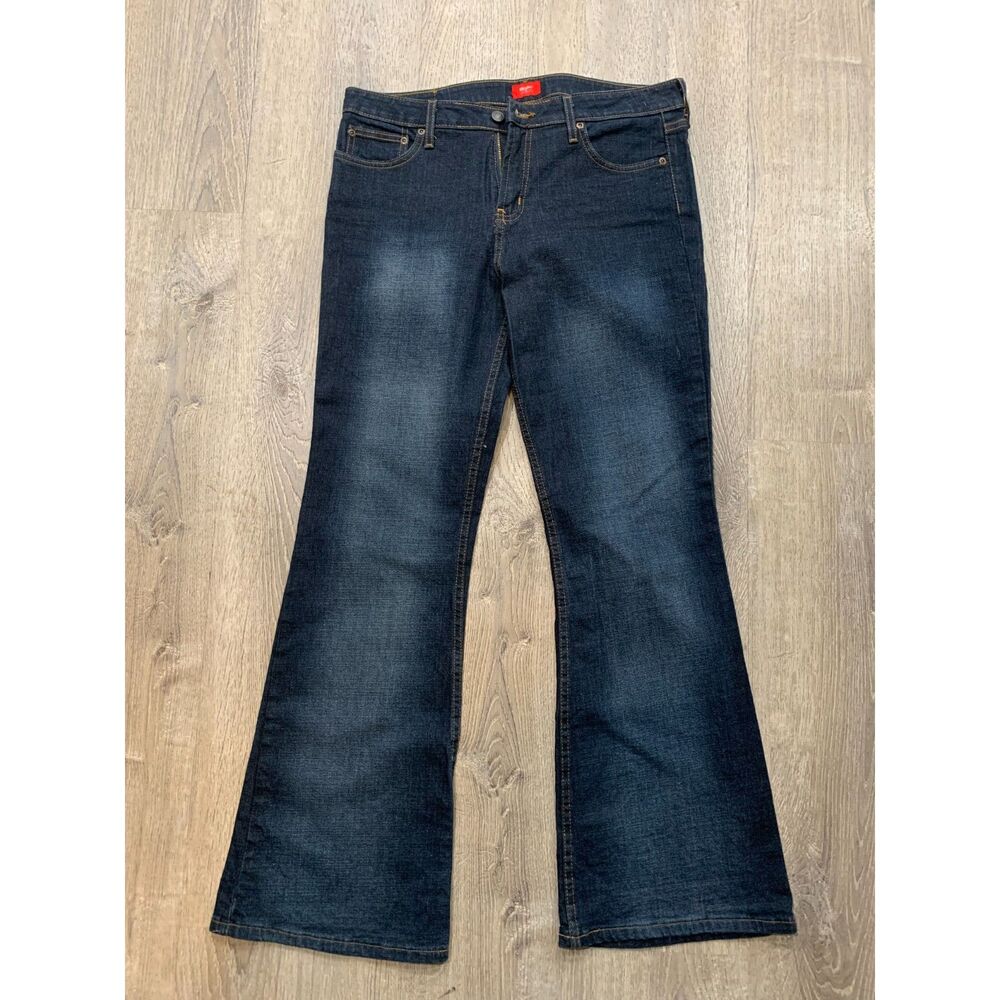 Mossimo Supply Co. Dark Wash Blue Flare Jeans